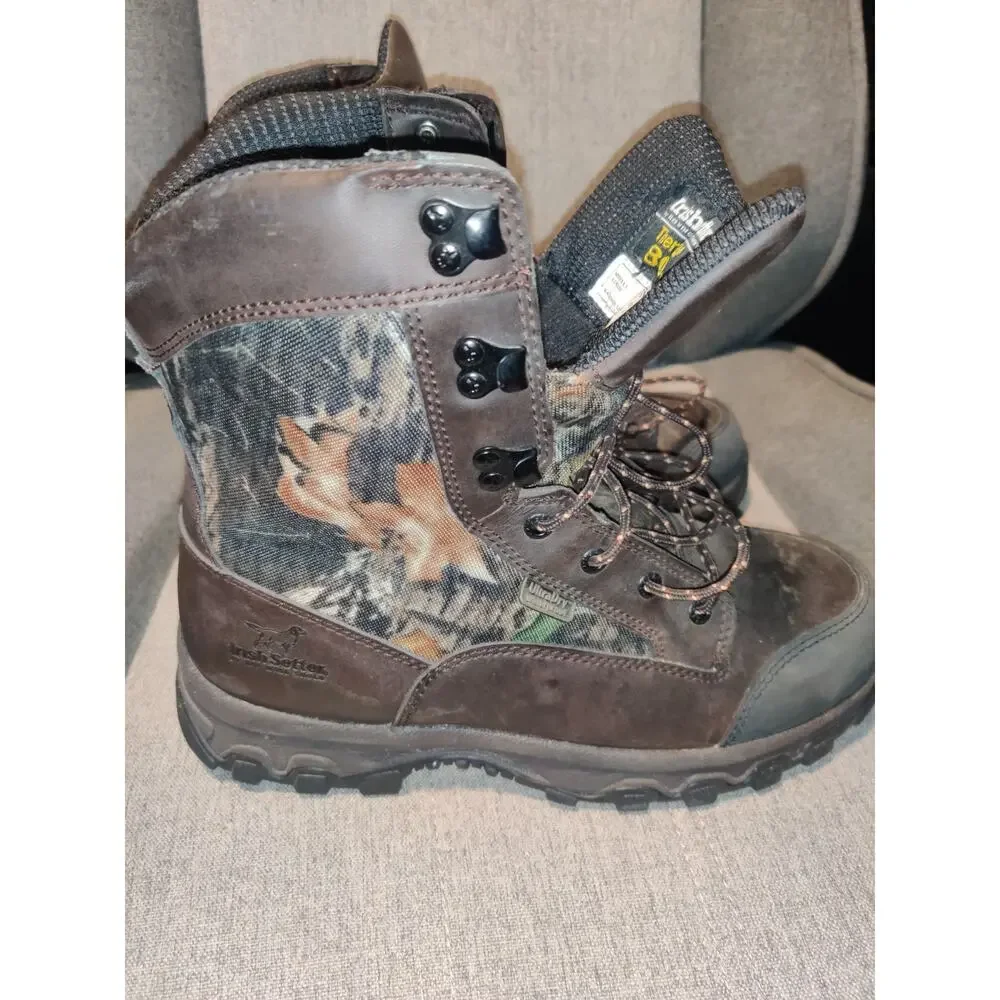 Irish Setter by Red Wing Shoes Mens Size 9.5 Camo Boots Thermolite 800 Gram 1897